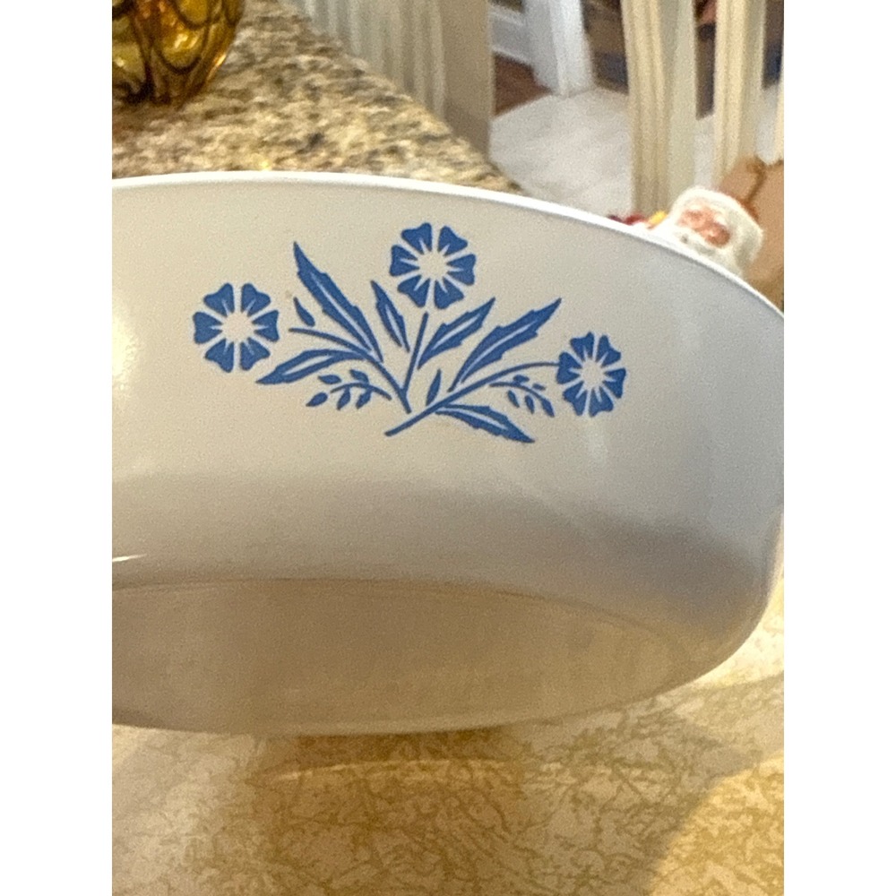 Vintage Corning Ware Blue Cornflower 7 Inch Skillet P-7-B with Glass Lid